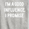thumbnail image 3 of Instant Message - I'm a Good Influence Christmas - Toddler & Youth Crewneck Fleece Sweatshirt, 3 of 6