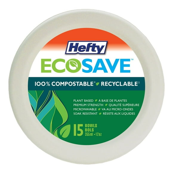 Hefty EcoSave® Bowls, 15 Bowls