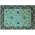 thumbnail image 1 of Ahgly Company Indoor Rectangle Oriental Light Blue Traditional Area Rugs, 2' x 5', 1 of 4