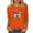 Orange, variant on Orange Shirts for Women T-Shirts for Women Ladies' Orange Shirt Japanese Fashion Printed Round Neck 3/4 Sleeve T-Shirt Loose Top Womens Fashion Tops Wear Orange T-Shirt