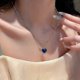 thumbnail image 1 of 2024 2pcs Candy Color Changing Heart Pendant Necklace For Women Simple Design Temperature Sensitive Stone Peach Choker Party Jewelry--xl020-Product c xl020, 1 of 5