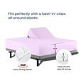 thumbnail image 4 of SGI Bedding Egyptian Cotton Top Split Sheet Set Solid Adjustable Bed 32" Split Head King 1000 TC 18" Deep Lilac, 4 of 9