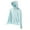 Blue, variant on Womens Zipper Hoodie Sun Shirts Top Long Sleeve Sun Protection Sunwear Coats Upf 50+ Sun Protection Uv Fishing Clothes Large Brim Detachable M-XXL