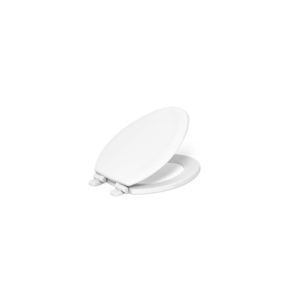 Asiento de inodoro KOHLER Stonewood Quiet-Close alargado blanco