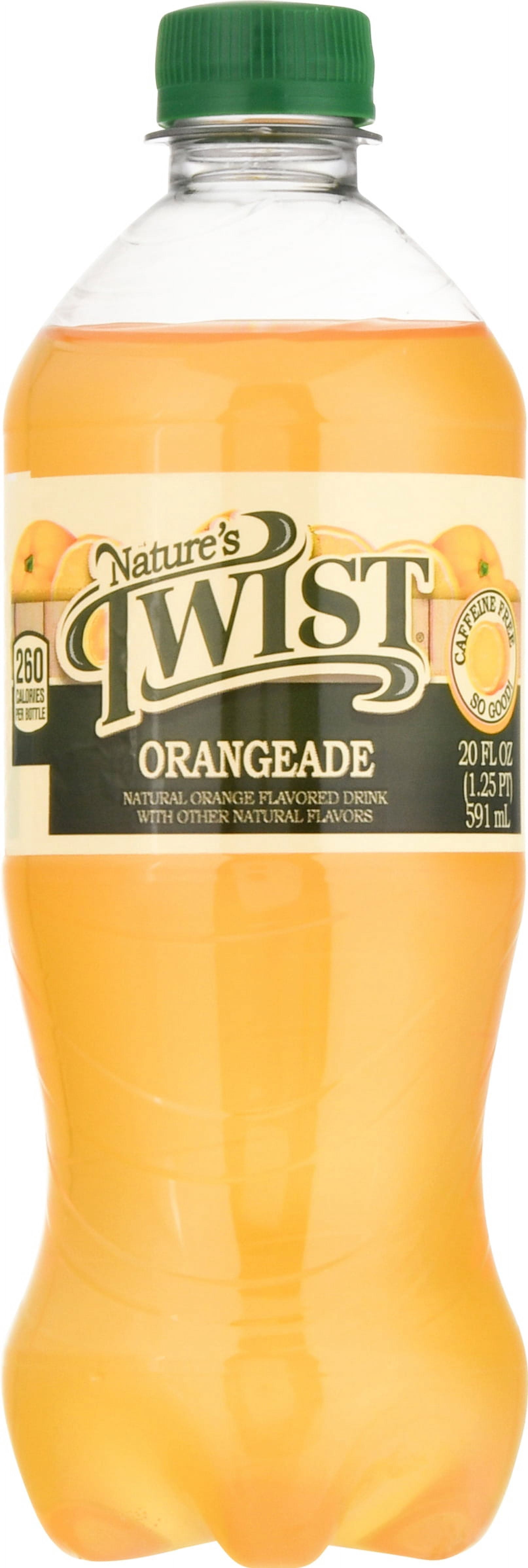 Nature's Twist Orangeade Juice Drink, 20 fl oz Bottle