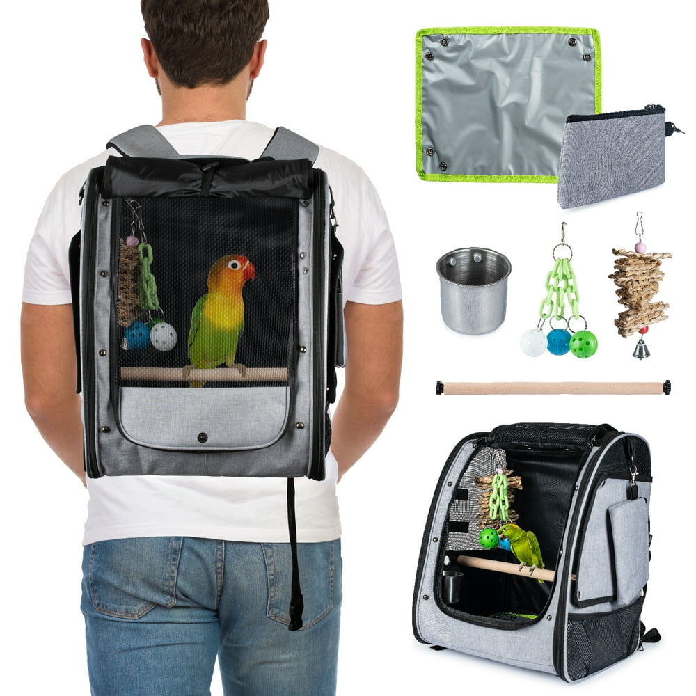 CHEERING PET Bird Carrier, Bird Backpack, Travel Bird Cage Walmart