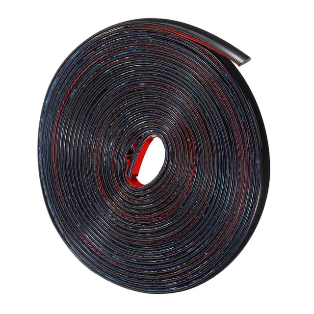 Uxcell Moldura de Pared Autoadhesiva, 0.3" x 16Ft Moldura de Panel 3D de PVC para Marco de Ventana Negro