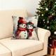 thumbnail image 1 of CaiYueKe Christmas Snowman Pillow Cover, Linen Cushion Case with Holiday Print, Soft Decorative Sofa Bed Pillowcase for Winter Home Decor, Festive Holiday Living Room Accessory, 1 of 7