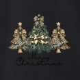 thumbnail image 3 of Wild Bobby Merry Christmas Gold Glitter Christmas Tree Design Unisex Sweater Crewneck Sweatshirt, 3 of 5