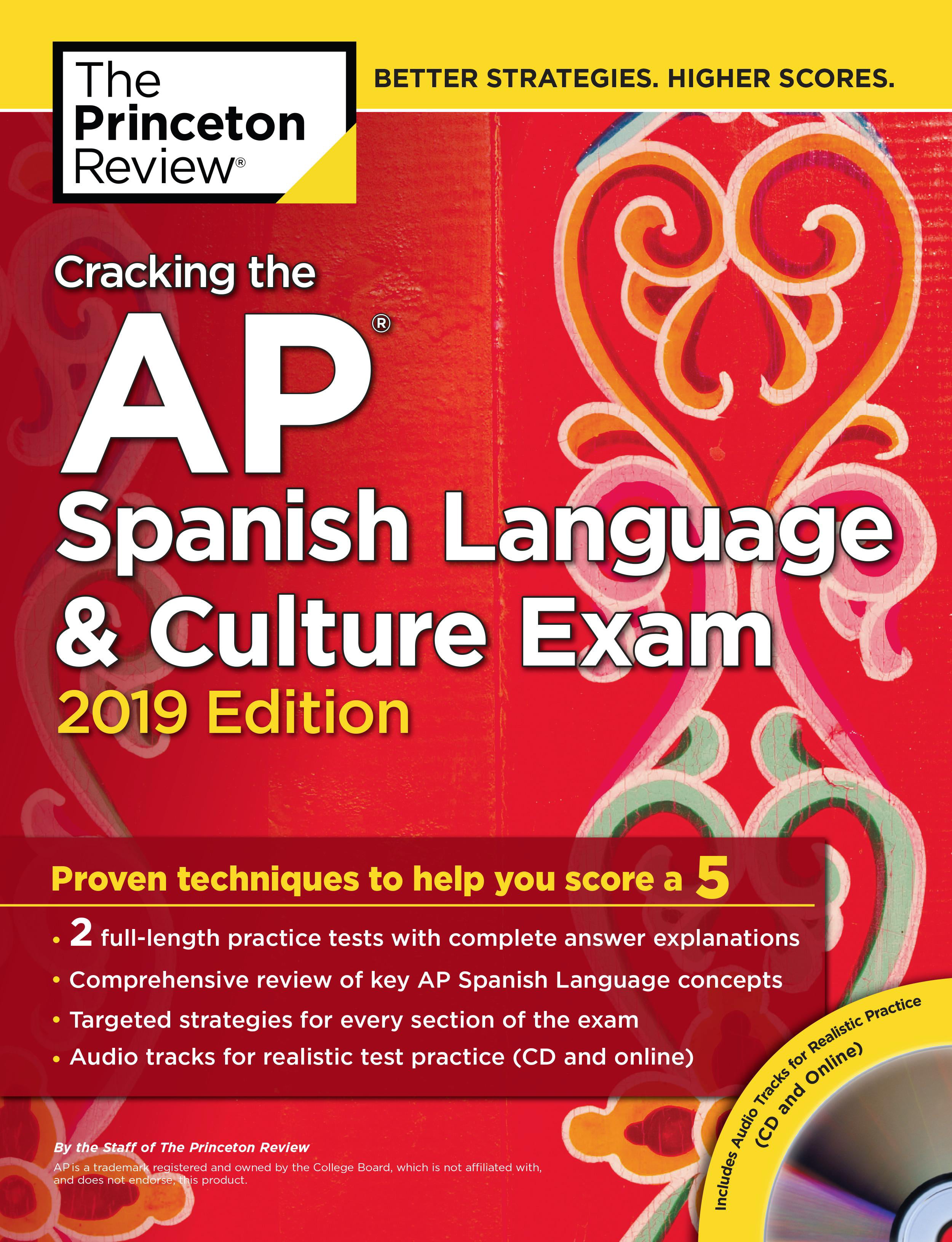 Cracking the AP Spanish Language & Culture Exam with Audio CD, 2019