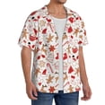 thumbnail image 2 of Kdxio Men's Hawaiian Shirt for Men Short Sleeve Shirt Gingerbread Holiday Sweets Summer Casual Holiday Beach Button Down T-Shirts, 2 of 5