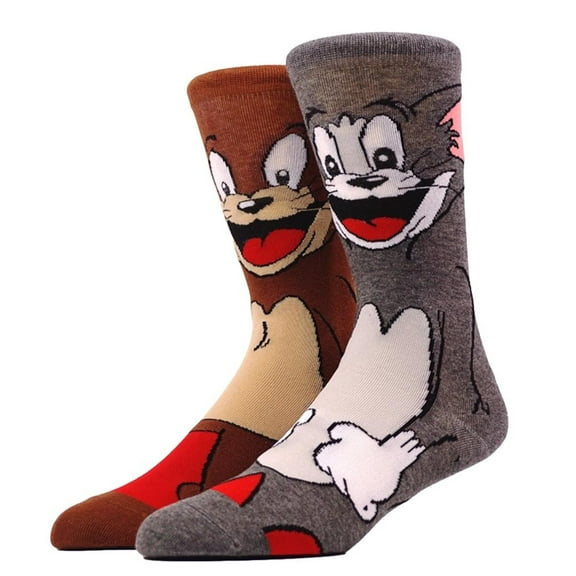 Tom And Jerry Cartoon Characters Crew Socks