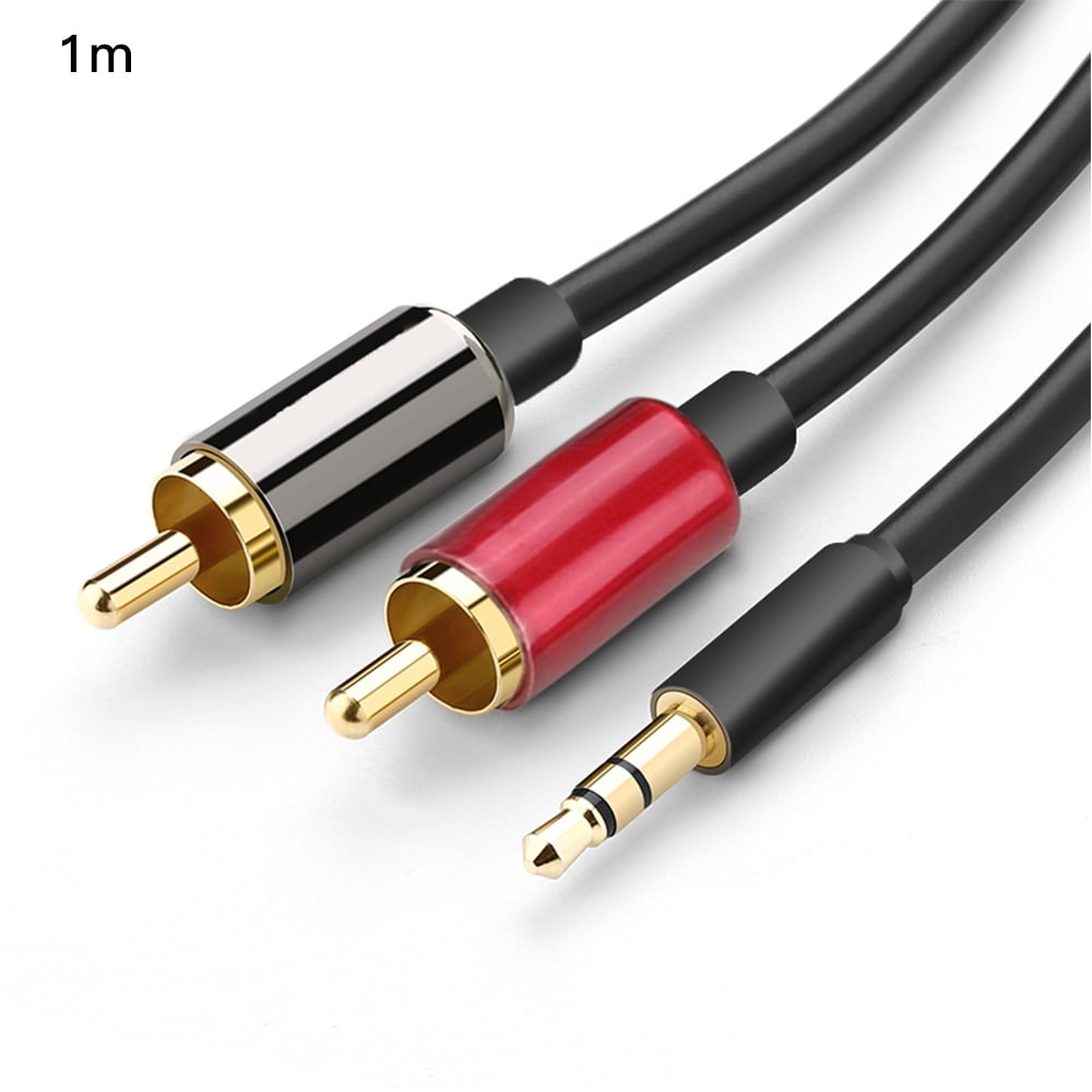 RCA Cable 3.5mm to 2 RCA Male Stereo Audio Adapter Coaxial Cable AUX