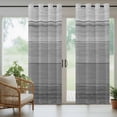 thumbnail image 3 of Outdoor Curtains for Patio Waterproof, Grey Ombre Wooden Windproof Pravicy Outside Porch Blackout Curtain, Farmhouse Retro Gray Wood Gradient Sun Blocking Curtains for Cabana 2 Panels 54"x108", 3 of 9