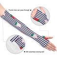 thumbnail image 3 of Manches de Bras Ufs de Pâques Protection Solaire UV Manches Rafraîchissantes Manches de Soleil Unisexes en Soie Glacée avec Trou pour le Pouce pour Course Cyclisme Conduite Sports Extérieurs, 3 of 7