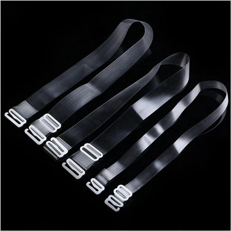 Clear Bra Straps Adjustable Invisible Replacement Bra Shoulder Straps for  Strapless Bra Heavy Duty 5 Pairs