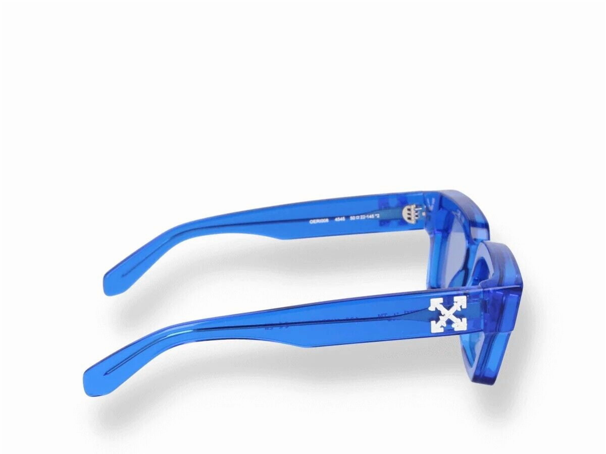 Off White Virgil Clear Blue Frame Sunglasses OERI008 1007