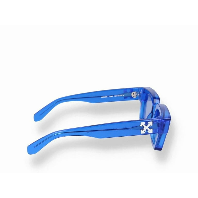 Off-White Unisex Virgil Sunglasses, Blue Clear Frame, 50mm Lens