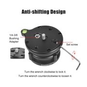 SUNWAYFOTO LB-68 68mm Leveling Base Head for Tripod 22lbs/10kgs Load Capacity