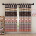 thumbnail image 5 of Blackout Kids Curtains,Black Boho Oriental Flowers and Paisleys Pattern Childrens Insulated Curtains Set Of 2,Bedroom Essentials,Toddler Room Decor 52x63in(132x160cm), 5 of 5