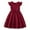 Wine, variant on Your-Sty Toddler Girls Cute Solid Color Princess Dress Sleeveless Lace Skirt Summer Outfit
