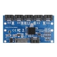thumbnail image 1 of JShteea Tarjeta Expansión SATA 1 A 5 Puertos SATA3.0 Placa Base 6Gbps Riser Hub Adapter, 1 of 6