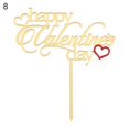 thumbnail image 1 of New Valentine's Day Party Decor Wedding Supplies Dessert Baking Cake Topper Forever Love Mirror Acrylic 8, 1 of 1