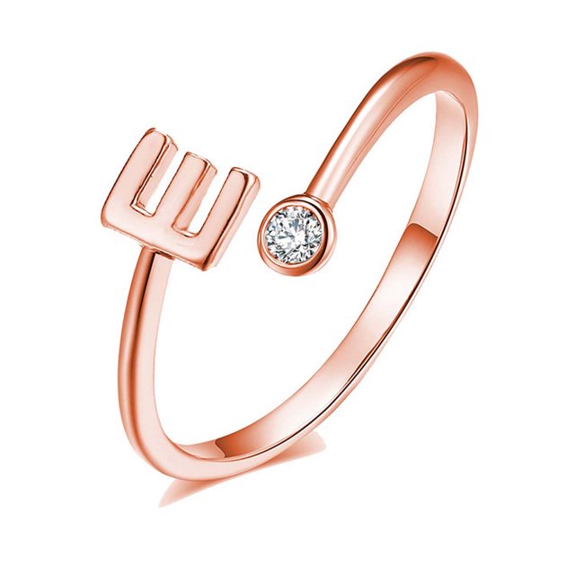 Moda 26 anillos de apertura de letras en inglés Zircon Girls Love Retro Jewelry Gift Wmkox8yi sjalhkljlk2729