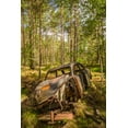 thumbnail image 2 of Bibikow, Walter 11x14 Black Ornate Wood Framed with Double Matting Museum Art Print Titled - Sweden-Smaland-Ryd-Kyrko Mosse Car Cemetery-former junkyard now pubic park-junked cars, 2 of 4