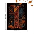 thumbnail image 3 of Gothic Raven Pumpkin Scrollwork Letter I Canvas Print, Suitable for Living Room, Bedroom, Hallway, Office, Study, 3 of 8