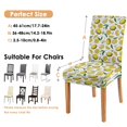 thumbnail image 6 of Lemon Lover Dining Chair Covers 4 Pack Lovely Yellow Fruit Theme Stretch Slipcovers Washable Removable Seat Protectors for Bright Kitchen or Modern Dining Room, 6 of 7