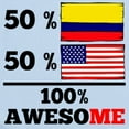 thumbnail image 2 of CafePress - Half Colombian Half American Body Suit - Long Sleeve Cotton Baby Bodysuit, 2 of 4