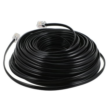 Phone Extension Cord RJ11 Plug Cable for Home Office Telephone