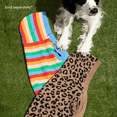 thumbnail image 3 of Oodles Fall Multi-Colored Leopard Print Hooded Dog Sweater, Medium, 3 of 9