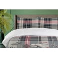 thumbnail image 2 of Ambesonne Flowers Duvet Cover Set, Muted Meadow Floral Scene, Queen, Pale Pink Dark Sea Green, 2 of 4
