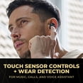 thumbnail image 3 of Technics Premium Hi-Fi True Wireless Bluetooth Earbuds with Advanced Noise Cancelling, 3 Device Multipoint Connectivity, Wireless Charging, Hi-Res Audio + Enhanced Calling - EAH-AZ80-K (Black), 3 of 5