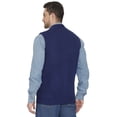 thumbnail image 4 of Turtle Bay New York Men's Relaxed Fit Rib Knit Sweater Vest - Button Front with Pockets, 4 of 9