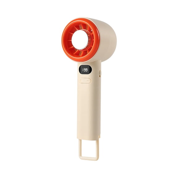 Digital Display Handheld Fan,USB Rechargeable High Speed Wind,Large Battery Capacity Support,Strong Airflow Output System,Adjustable Speed Settings,Quiet Motor Operation For Outdoor Travel Home Use