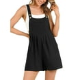 thumbnail image 4 of Cenuakty Women Overalls Shorts, Sleeveless Solid Loose Summer Jumpsuit Playsuit for Casual Daily, 4 of 9