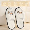 thumbnail image 2 of Fotbe Brown Cat Cartoon Pantuflas Peludas para Mujer con Estampado, Zapatillas de Peluche, Zapatos de Invierno para Casa, Uso Interior y Exterior-Large, 2 of 8