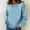 Light Blue#03, variant on Denim Sweatshirt for Women Oversized Crewneck Hoodless Sweatshirts Tops Womens Casual Solid Plus Size Round Neck Loose Comfy Long Sleeve T Shirt Fall Spring Clothes
