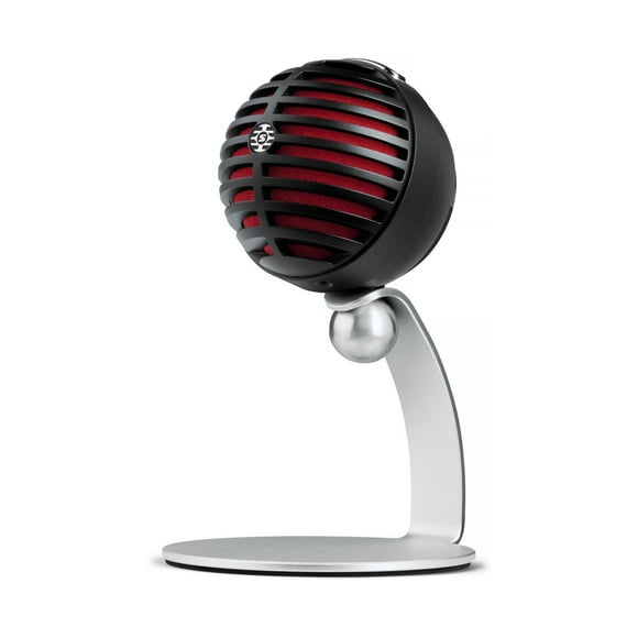 Shure MOTIV MV5/A-B-LTG Condenser Microphone for iOS and USB with Stand, Black