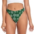 thumbnail image 1 of Fotbe Christmas Pattern At Buffalo Plaid Tanga Sin Costuras para Mujer con Estampado – Panties Invisibles, Transpirables y Cómodos para Uso Diario-Large, 1 of 6