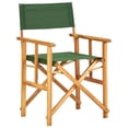 thumbnail image 1 of vidaXL Director's Chair Solid Acacia Wood Green, 1 of 5