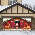 thumbnail image 4 of Christmas Polar Believe Garage Door Decoration 34x26x3cm Vintage Believe Train Garage Door Banner Cover Polar Santa Garage Backdrop for Xmas Eve Holiday Outdoor Wall Decor, 4 of 5