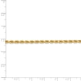 thumbnail image 5 of 14K Yellow Gold 3.20mm Diamond Cut Rope With Lobster Clasp Chain 16 IN, 5 of 5