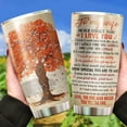 thumbnail image 3 of To My Wife Tumbler, Lovely Idea Appreciation Gifts for Wife For Anniversary, Mothers Day Gifts for Wife From Husband, 20oz Stainless Steel Tumbler For Her Anniversary, 3 of 6