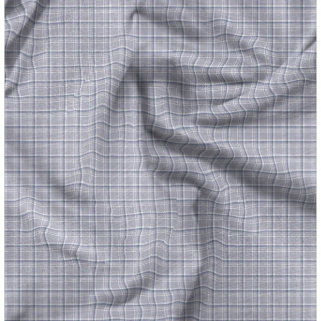 Soimoi Blue Rayon Fabric Plaid Check Print Sewing Fabric Yard 42 Inch Wide