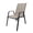Brown, variant on 4-Piece Outdoor Dining Chair 4-Piece Set with Wide Ergonomic Seat, 350 lb Capacity Heavy Duty Metal Frame, Waterproof Teslin Fabric & Rust-Resistant for Patio Restaurant, Black+Sky Blue