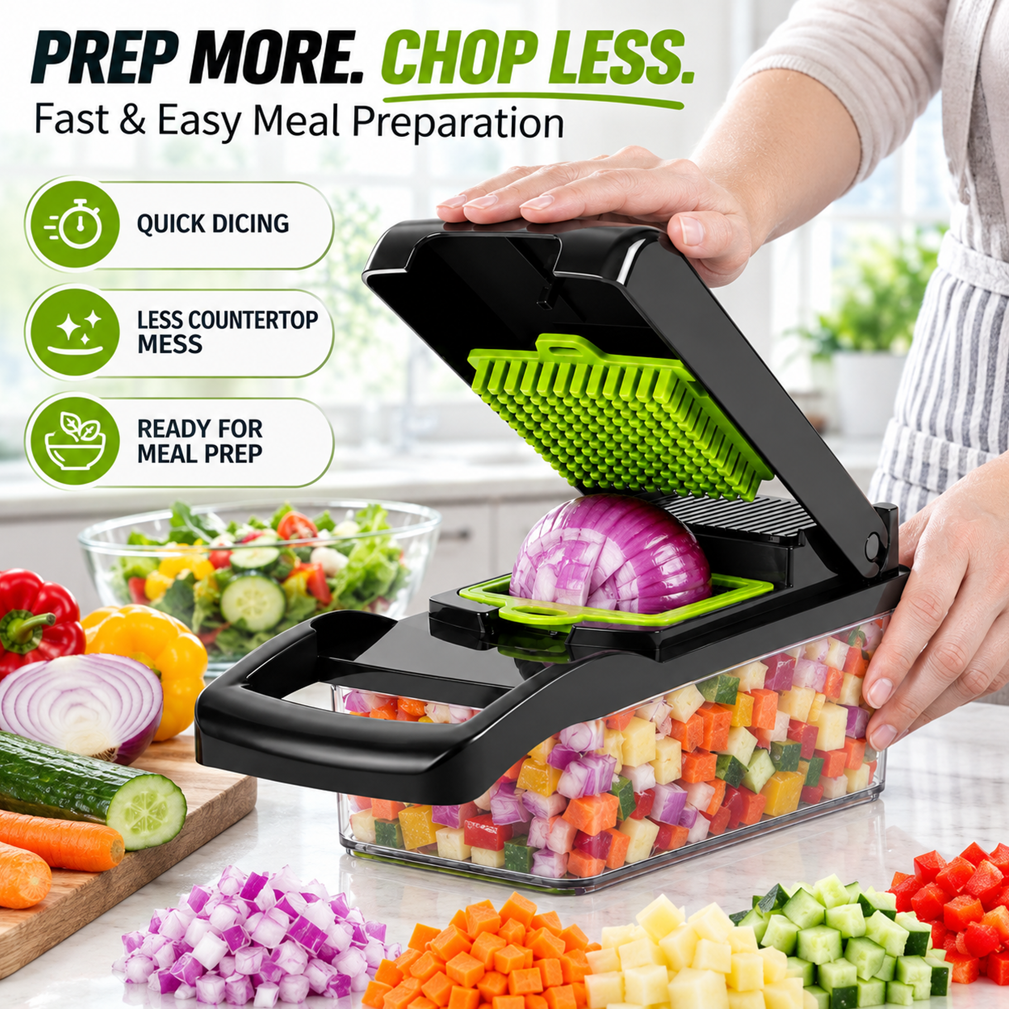 14-Piece Vegetable Chopper & Mandoline Slicer Set photo 4
